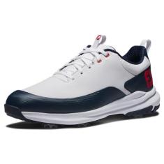 Imagem de FootJoy Tênis de golfe masculino Tour Rival, Branco/azul marinho/vermelho, 42