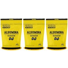 Imagem de Kit 3x Albumina Naturovos 420g Sabor Natural