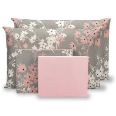 Imagem de Jogo De Lençol Casal 6 Peças Estampado Percal 180 Fios - Rafaloro Enxo