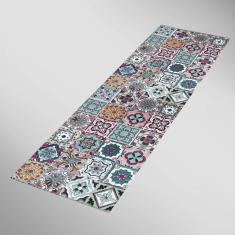 Imagem de Tapete Passadeira De Cozinha Mosaic 250x60 Antiderrapante