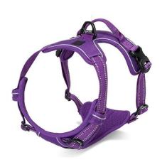 Imagem de Chai's Choice melhor peitoral para cães para aventuras ao ar livre. Colete refletivo 3M com dois acessórios de coleira. Caution - Meça o cão antes de fazer o pedido! Coleira e coleira combinando disponíveis