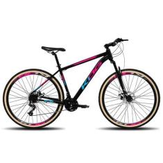Imagem de Bicicleta KOG 24 Marcha Aro 29 Shimano Freio Hidráulico, Preto, Rosa, 