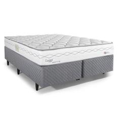 Imagem de Cama Box Queen Herval Luiggi, 64x158x198 cm, Molas Maxspring
