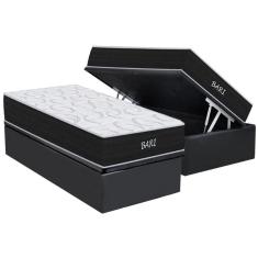 Imagem de Conjunto Box Baú Queen: Colchão Espuma Orthoflex D45 Bari + Base Crc Courano Gray(158x198)