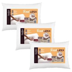 Imagem de Kit de 3 Travesseiros Real Látex Alto - Duoflex