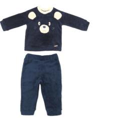Imagem de Conjunto Para Bebê Pelúcia Bordado Urso P-G - Chik Chik 