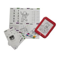 Imagem de Lousa Magica Tablet Magic Led Canetinhas Coloridas Neon 3d - DM TOYS