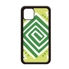 Imagem de Green Squares Totems Civilização Antiga para iPhone 11 Pro Max Capa para Apple Mobile Case Shell