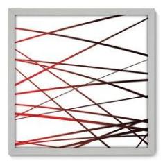 Imagem de Quadro Decorativo - Linhas - 50cm x 50cm - 201qnacb