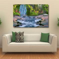 Imagem de Quadro Decorativo Paisagem Cachoeira - Artístico - Tela Em T