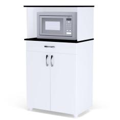 Imagem de Balcão Multiuso Para Cozinha Carina 2 Portas Branco Flex Ajl