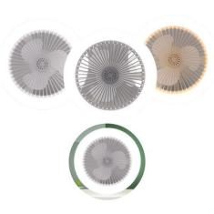Imagem de Ventilador De Teto Com Luzes Led Integrada Domestico Branco - Bbless