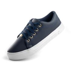 Imagem de Tenis feminino casual basico confortavel leve - Donna Day Shoes, Azul 