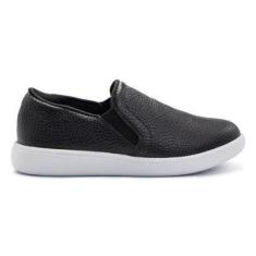 Imagem de Tênis Usaflex Feminino Slip On Couro Conforto Casual AJ0207-Feminino