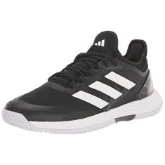 Imagem de adidas Tênis masculino Adizero Ubersonic 4.1, Preto/branco/cinza, 7