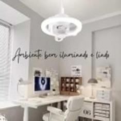 Imagem de Ventilador De Teto 48W Silencioso Com Luz LED 360  Controle Remoto Bra