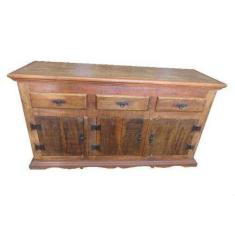 Imagem de Balcão Rústico Baroni Em Madeira De Demolição - Cód 2404 - Barrocarte