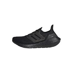 Imagem de adidas Tênis de corrida feminino Ultraboost 21, Preto/Preto/Preto, 34