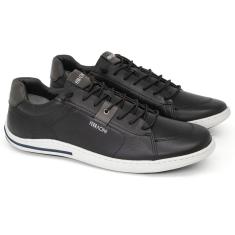 Imagem de Tênis Sapatênis Ferracini 24h Blend com Cadarço Elástico Couro Legítimo Palmilha Macia 9051-617-Masculino