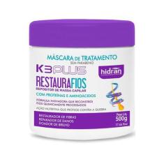 Imagem de Máscara De Tratamento - Hidran K3 Plus Restaura Fios 500G
