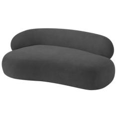 Imagem de Divã Recamier Luxo Decorativo Canadá 200cm Lado Direito Linho - Amaren