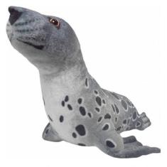 Imagem de Foca De Pelúcia Realista Cinza Oceano 35 Cm - Unv Pelúcia