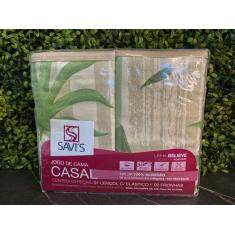 Imagem de Jogo De Lençol Malha Casal 100% Algodão - Savi's Enxovais