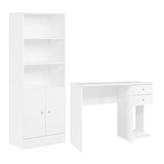 Imagem de Conjunto Home Office Com Arm rio 2 Portas E Mesa Escrivaninha