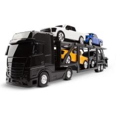 Imagem de Caminhão Cegonheira Petroleum Com 4 Pick-Ups - Roma Brinquedos - Roma