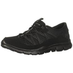 Imagem de Skechers Tênis feminino Gratis-Strolling, Preto/Preto Bbk, 35