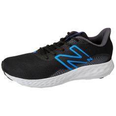 Imagem de TENIS NEW BALANCE 411V3 MASCULINO BLACK/BLUE OASIS, Calçados Masculinos, PRETO/AZUL, 40