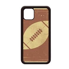 Imagem de Ilustração esportiva de futebol marrom padrão para iPhone 11 Pro Max capa para Apple Mobile Case Shell
