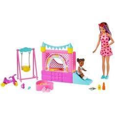 Imagem de Boneca Barbie Sisters & Pets Skipper Babysitter - Parque Infantil Com