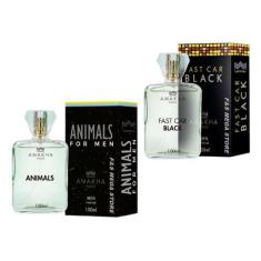 Imagem de Kit 2 Perfume Masculino Amakha Paris Animals Fast Black 100M