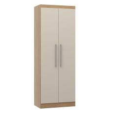 Imagem de Armário 2 Portas Guarda Roupa Modulado Selene 80x218 Cm MDP Carvalho 6005 MENU