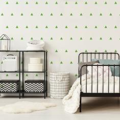 Imagem de Adesivo De Parede Triângulos Verde Claro 121un