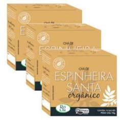 Imagem de Kit 3cx Chá de Espinheira Santa – Orgânico (30 sachês) – Campo Verde