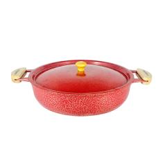 Imagem de Frigideira Alumínio Fundido Craqueada Alça Meia Lua 45Cm