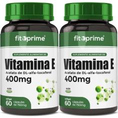 Imagem de Kit 2 Vitamina E 400mg 400UI por Cápsula Com 60 Cápsulas