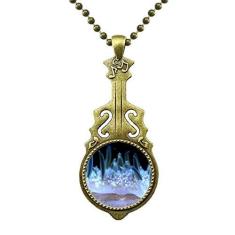 Imagem de DIYthinker Colar de água-viva  oceano com pingente de música de guitarra antiga