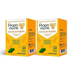Imagem de Kit 02 Propomune Extrato Própolis Vitamina C Zinco 60 Capsulas Loja Maxinutri