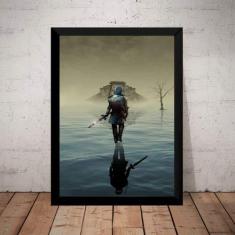 Imagem de Quadro Decorativo Games The Legend Of Zelda Dark Link