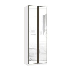 Imagem de Guarda Roupa Modulado 2 Portas 80cm Branco Com Espelho