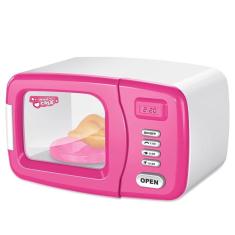 Imagem de Microondas Miniatura Brinquedo Infantil Menina Rosa Dm Toys