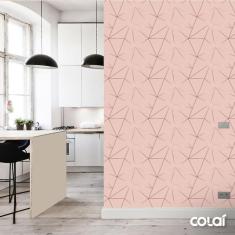 Imagem de Papel De Parede Zara Rosê Fio Rosê Auto Colante 12M