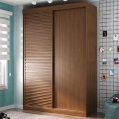 Imagem de Guarda Roupa Infantil 2 Portas 1 Porta Ripada Samambaia Teen Cabecasa