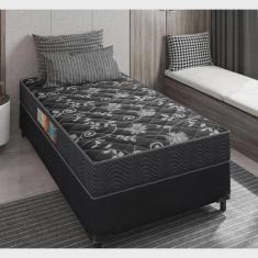 Imagem de Cama Box Solteiro + Colchão Portobel Verona D28 57x88x188