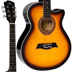 Imagem de VIOLÃO ELÉTRICO MICHAEL MINI JUMBO VMA320 SB