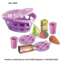 Imagem de Cesta De Picnic C- Acessórios - 15 Peças - Zucatoys