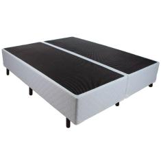 Imagem de Cama Box Base King Universal Tecido White 193X203x24 Luckspuma